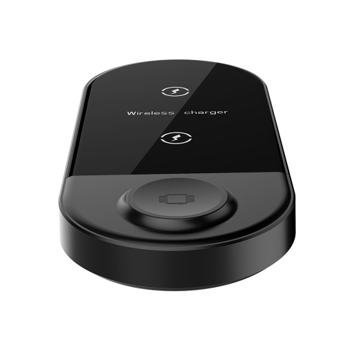 

X416 3 In 1 Wireess Charger Foldable Phone Holder Wireless Charger Compatible with iPhone/Samsung/iWatch/Airpods Black