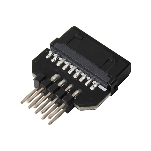 

Computer Motherboard USB3.0 19-pin to USB2.0 9P Front Panel Connector Adapter Small Size Plug and Play for Computer Hardware