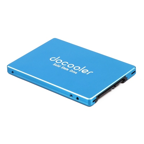 

docooler SSD 2.5inch Metal Solid State Drive Read And Write Quiet Operation Shock And Drop Resistance Compatibility Blue 120GB