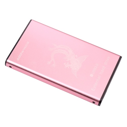 

ADDWINGS 2.5'' Portable 160GB External Hard Drive Mobile USB3.0 HDD High Security/Auto Copy/Compatible with Desktop Laptop, Red