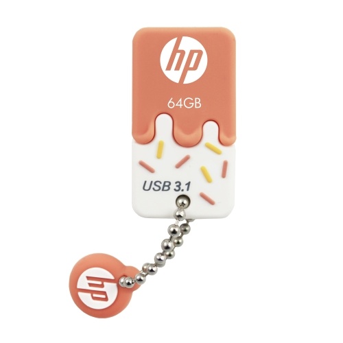 

hp 32GB High-speed USB3.1 U Disk Mini USB Flash Drive Shockproof Dustproof U Disk Plug and Play Wide Compatibility Orange