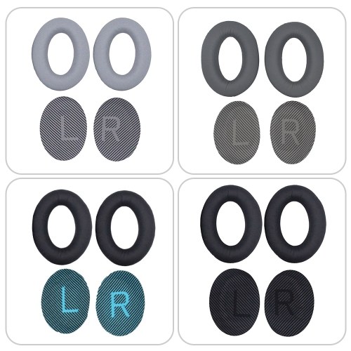 

Head-mounted Headset Memory Foam Ear Cushions Replacement Soft Breathable Ear Pads Compatible with Bose QC25 QC15 QC35 Black