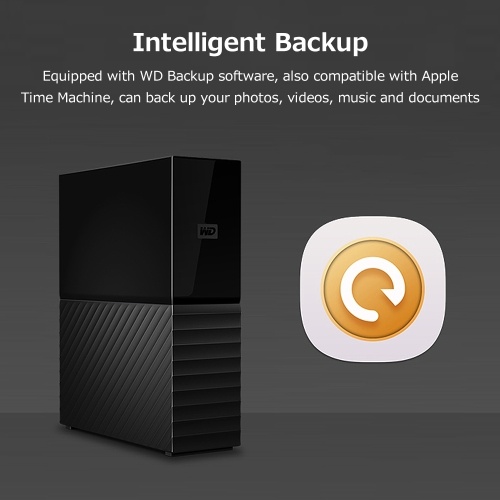 WD My Book 8TB Desktop Portable Hard Disk 3.5 inch Large Capacity External Desktop Computer Hard Drive Complete Backup 