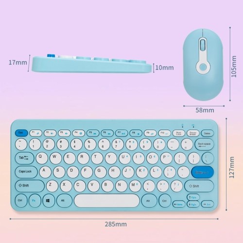 Wireless Keyboard and Mouse Combo  2.4G  Ergonomic  Compact  Silent  for Computer and Laptop 