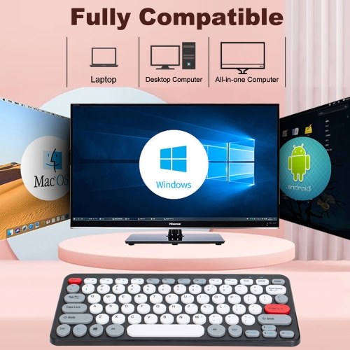 Wireless Keyboard and Mouse Combo  2.4G  Ergonomic  Compact  Silent  for Computer and Laptop 