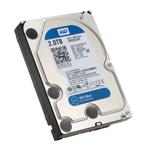 Западные Цифровые WD Blue 2 ТБ Обои HDD внутренний жесткий диск 5400 об/мин SATA 6 Гбит/с 64 МБ кэш 3,5 дюймовый WD20EZRZ