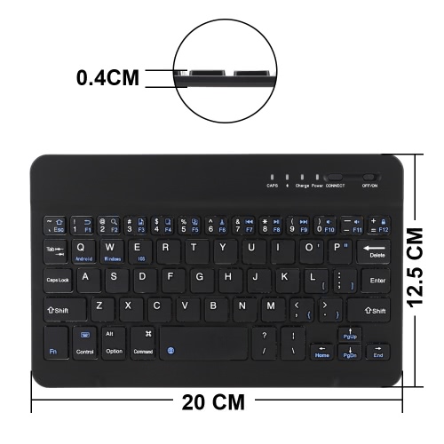 

Dell 8 Pro Ultrathin Wireless BT Keyboard with Folding Foldable Magnetic PU Leather Case Cover Stand Holder and Touch Stylus pen