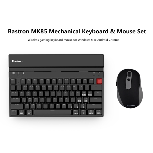 

Bastron MK85 Mechanical Keyboard & Mouse Set Wireless Gaming Keyboard Mouse for Windows Mac Android Chrome