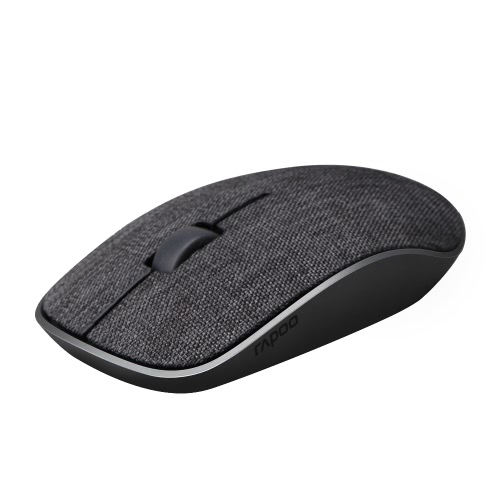 Rapoo 2.4G Wireless Silent Mouse Optical Fashion Mice Soft Fabric Cover 1000 DPI for Mac PC Laptop Computer Office