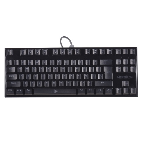 K28 Backlit Mechanische 87 Tasten Bunte LED-USB-Tastatur mit Kabel