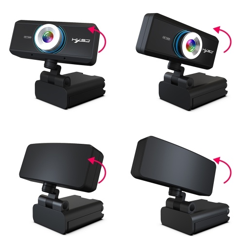 

HXSJ S90 HD Webcam with Mic USB3.0 2.0 720P Adjustable 360°High-end Video Call Camera