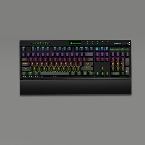 

Magic-Refiner MK12 Mechanical Gaming Keyboard USB Wired 12 RGB 19 Backlight Mechanical Optical Switch 104 Keys For Gamer Office E-Sports