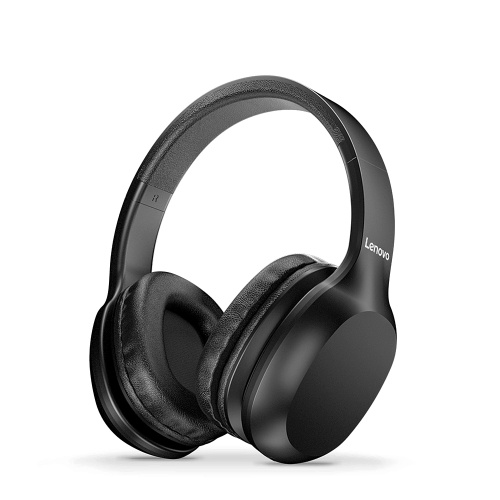 Cuffie wireless Lenovo HD100 BT BT5.0 Cuffie stereo da gioco con cancellazione del rumore Cuffie per PC portatile Nero