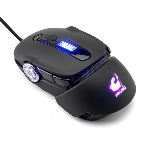 

Free Wolf Wired Mechanical Mouse Macro Programming Game Mouse with 4 adjustable DPI for Game and Office Use Black