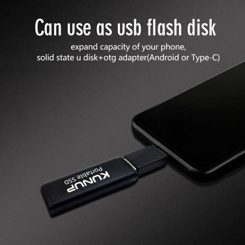 

Arealer Mini Solid State Drive SSD Solid State USB Flash Disk Solid State High Speed Storage Black64GB