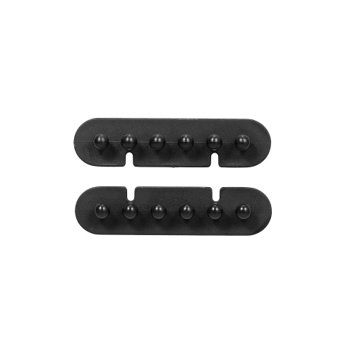 

CC-595 2pcs Desktop Phone Cable Winder Earphone Charger Cable Wire Organizer Divider Holder Cord Fixer 5 Slot With Self-Adhesive Tape