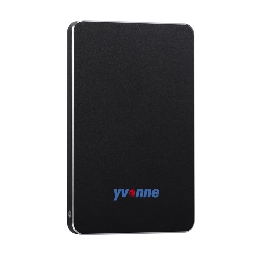

Yvonne 2.5 "USB 3.0 HDD Внешний мобильный жесткий диск Портативный жесткий диск, совместимый для ПК Mac Настольный ноутбук Черный 500 ГБ