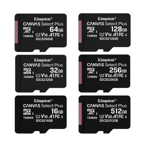 

Kingston 256GB 100MB/s SDCS2 Class10 UHS-1 U3 V30 A1 Micro SD TF Card Memory Card