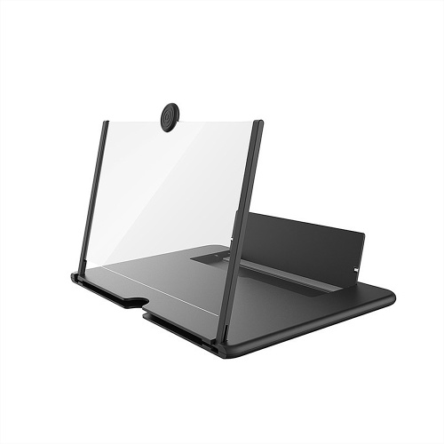 12-inch Mobile Phone Video Amplifier Pull-type Amplifier Enlarged Screen Magnifier Portable Home Cinema Black