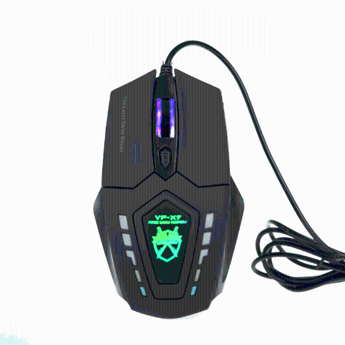 VP - 7 X 6 D botões 2400DPI Super Laser Gaming Mouse USB com fio para PC computador Gamer