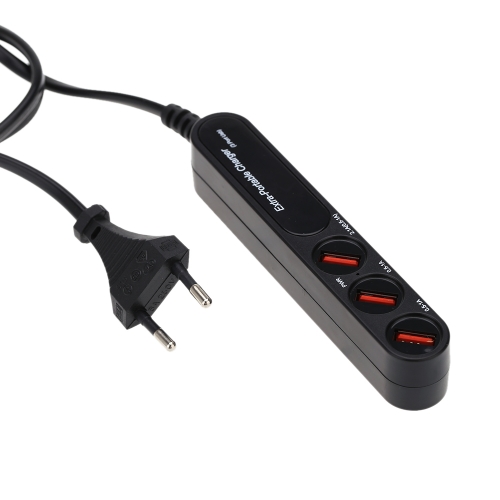 2.1A. Alargador con 3 Tomas de Corriente/ Múltiple / Ladrón / Extensión de USB  Cargador Portátil