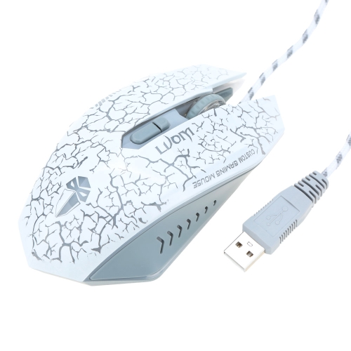 

LUOM 2000DPI Adjustable 7 Buttons 7D LED USB Wired Optical Gaming Mouse Mice Dual Mode for PC Laptop Desktop