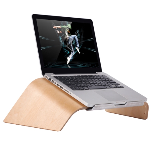 SAMDI Universal del ordenador portátil soporte de madera soporte soporte oblicuo gradiente Dock para MacBook Air/Pro Retina 11