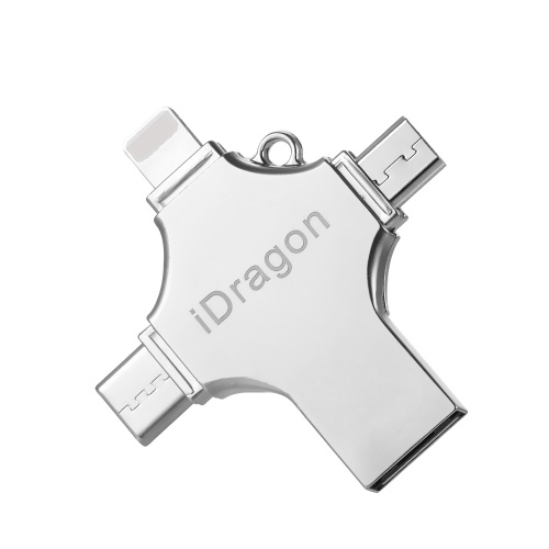 USB2.0 64G OTG 4-в-1 Type-C Thumb Drive флеш-накопитель Memory Stick для Android / iPhone / ПК