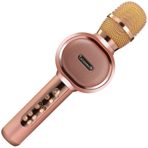 Laiannwell sans fil BT Karaoké Microphone USB Accueil KTV Lecteur Mic Haut-parleur