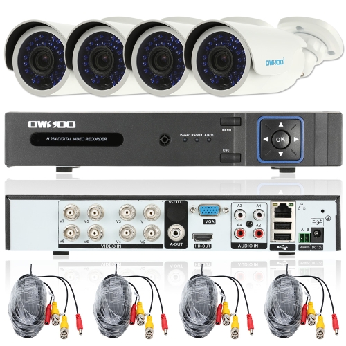 

Кабель OWSOO 8CH Full AHD 1080N / 720P 1500TVL Система видеонаблюдения DVR Система безопасности