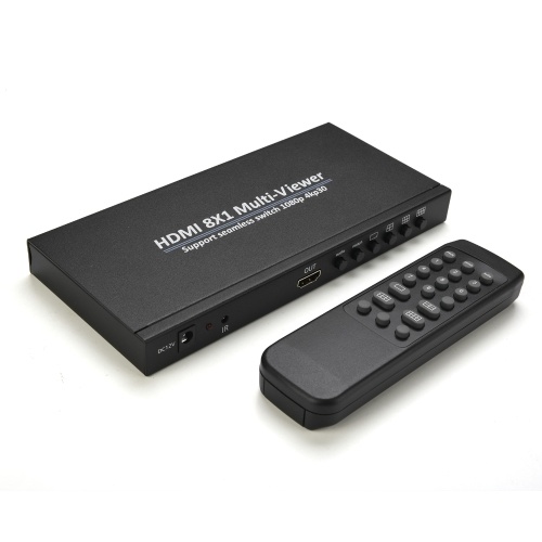 8x1 HDMI 4K Quad Multi-Viewer-Bildschirmteiler 8-Bildschirm-Splitter mit nahtloser Schaltung