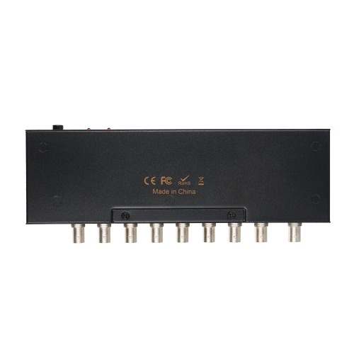 

Premium Quality SDI Splitter 1 * 8 Supports SD-SDI/HD-SDI/3G-SDI (1 Input and 8 Outputs)