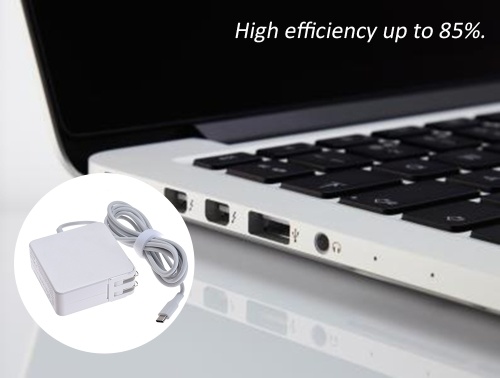 

Power Adapter AC DC 100V-240V 1.5A 61W USB Type-C 20.3V 3A/14.5V 2A/12V 3A/9V 3A/5.2V 2.4A Compact Charger For Macbook / Xiaomi