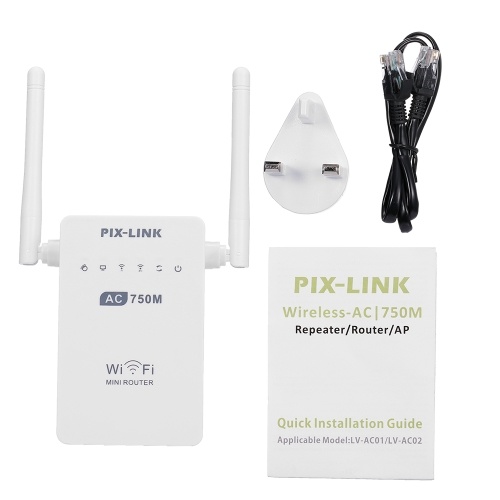 

AC02 Dual Band 2.4GHz/5GHz 750Mbps Wifi Repeater