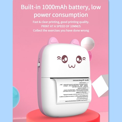 

Portable Mini Thermal Printer + 4 Rolls Thermal Paper