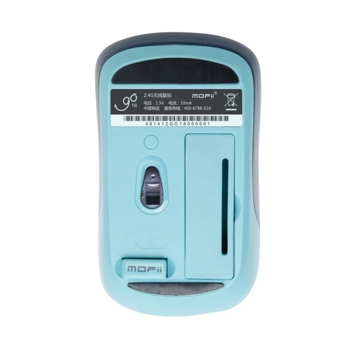 

Mofii GO18 2.4GHz Wireless Mouse Ergonomic Symmetric Mouse Plug and Play Energy Saving Mouse for Home Office Use Light Blue