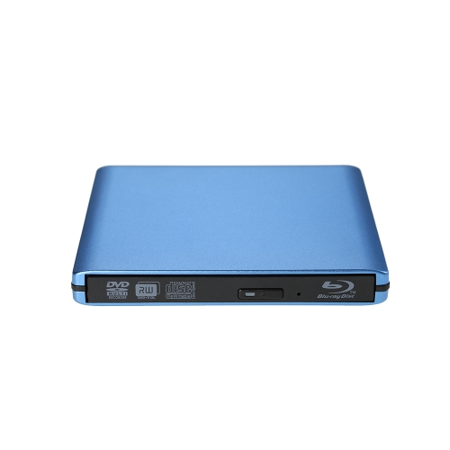 Unidade de interface portátil USB3.0 Super Slim Disco de gravação de DVD externo RW / CD Rewriter CD Burner Disco Blu-Ray para transferência de dados de alta velocidade