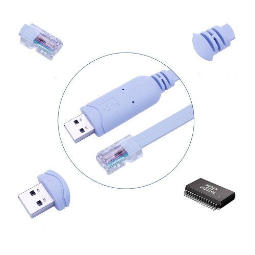 

Кабель USB2.0 к RJ45 Кабель USB с кабельным кабелем FTDI с разъемами для мужчин и мужчин Кабель 1.8M для Win7 x 32 / Win7 x 64 / Win XP / MAC / Android