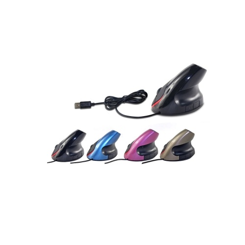 

Optical Vertical Mouse Ergonomic Wired Mouse USB Mice 5 Button for PC Laptop(Blue)