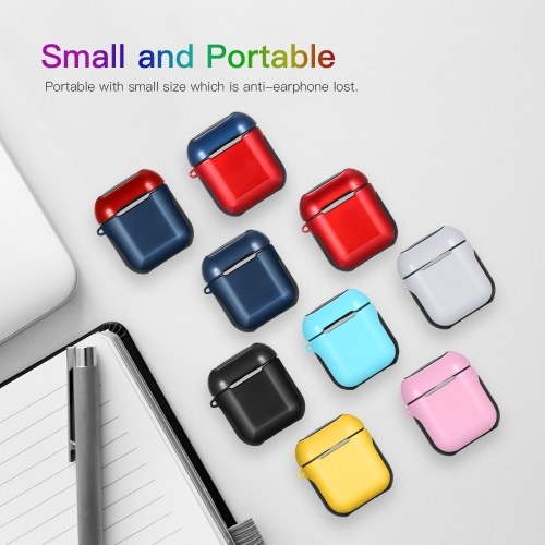 

TPU Silicone Earphone Case Protective Cover for Airpods Shockproof Waterproof Protector for Apple AirPods AirPod Accessories Smooth Surface(Blue)