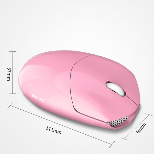 

Mofii SM-398BT BT Wireless Mouse Ergonomic Mouse Streamlined Design Portable Home Office Mouse for PC Laptop Pink