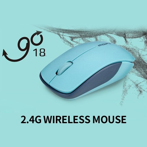 

Mofii GO18 2.4GHz Wireless Mouse Ergonomic Symmetric Mouse Plug and Play Energy Saving Mouse for Home Office Use Pink