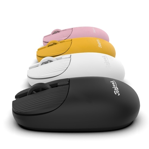 

Wireless Mouse with 2.4G Receiver for Laptop Ergonomic Computer Mouse Auto Sleep Mode Plug N Play 3 Adjustable DPI Levels, Pink