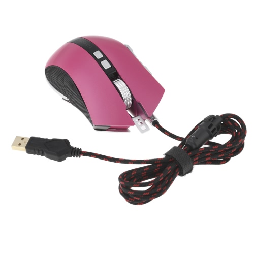 

LUOM G60 Professional Optical Esport Gaming Mouse Mice 9D Buttons Programmable 4000DPI Adjustable with LED Light USB Wired