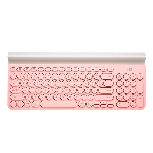 

FD Portable Wireless BT Keyboard with Mobile Phone Holder for Tablet Smart Phone Computer Light Green