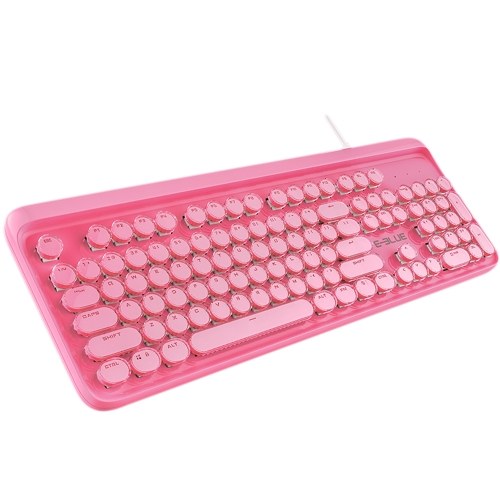 

Mechanical Keyboard Gaming Key Cap Metal Panel Colorful LED Backlight