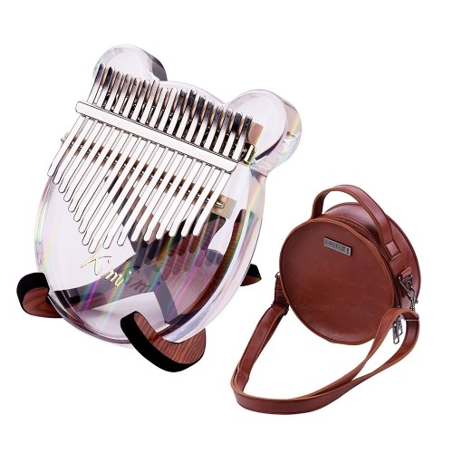 

17-Key Kalimba Thumb Piano Transparent Acrylic Material with Carry Bag