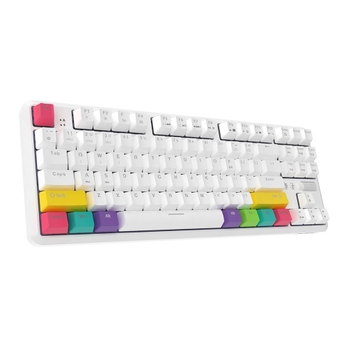 

AJAZZ K870T BT&Wired Dual Mode Keyboard RGB 87 Keys Mechanical Game Keyboard