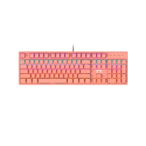 

DaiDai STK131 USB Wired Mechanical Keyboard Mixed Light Keyboard 104 Keys Gaming Office Keyboard Ergonomic Design Black (Blue Switch)