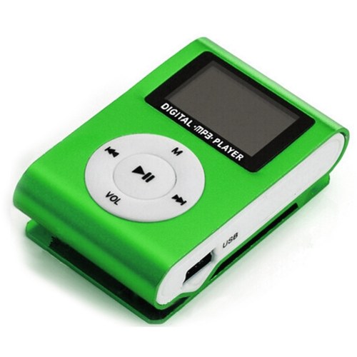 

Mini Portable MP3 Music Player Metal Clip-on MP3 Player with LCD Screen Support TF Card Wide Application Black
